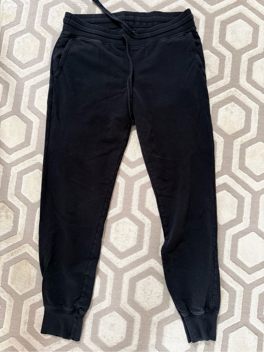 American Giant Women's French Terry Jogger in Black M - Picture 3 of 10